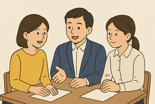 鼎談の覚え方イメージ