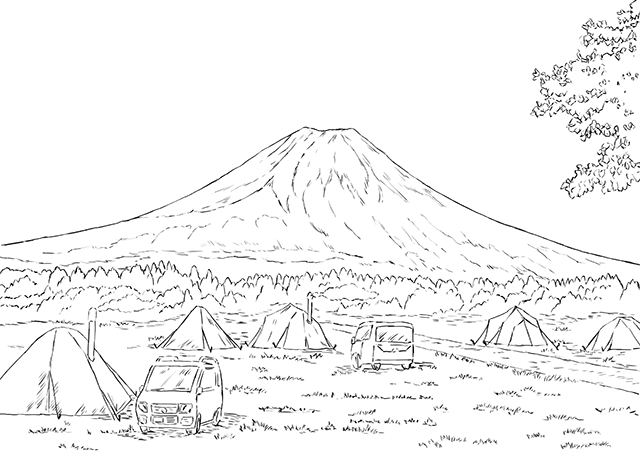 山麓の覚え方イメージ